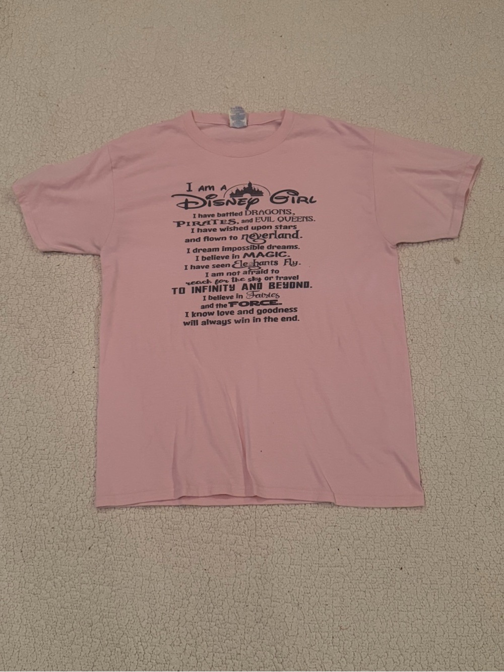 Disney Themed T Shirt Pink Womens Medium